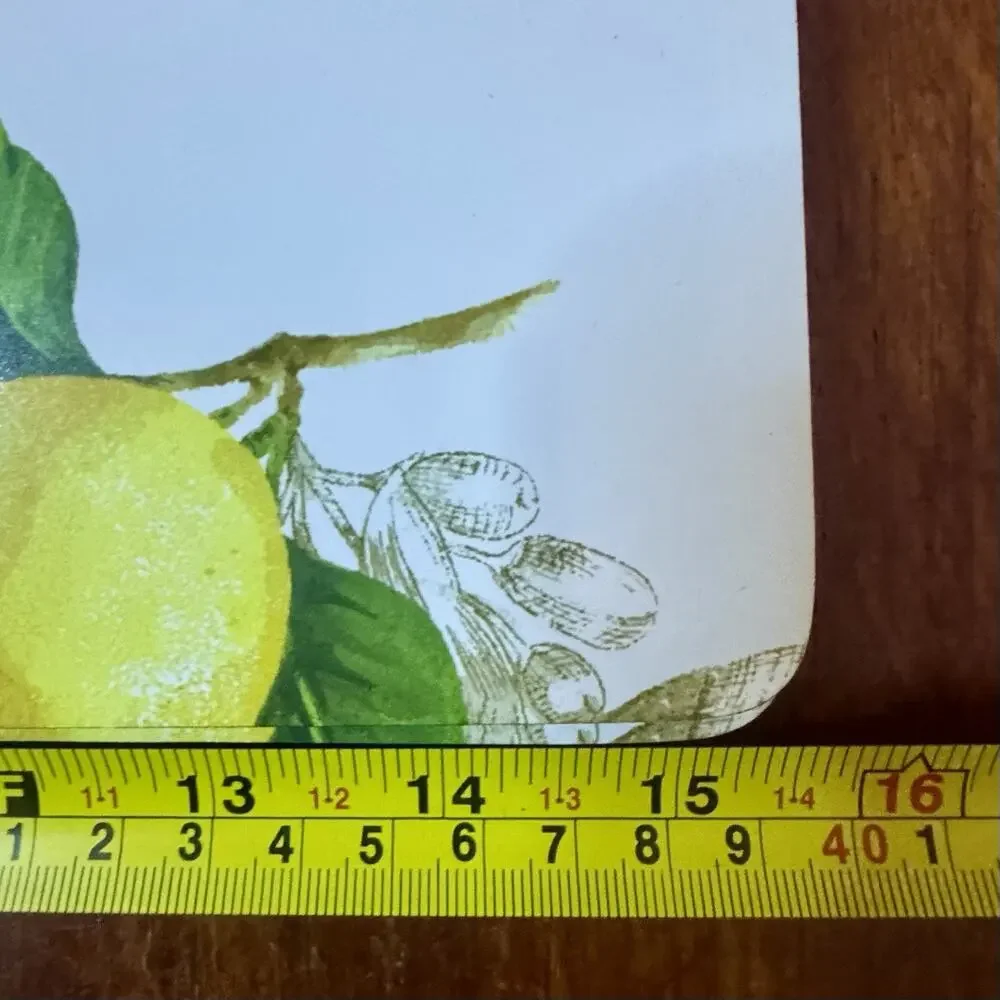 Vintage Lemon Cork Backed Placemats Set of 4 Fruit Citrus Kitchen Decor Summer